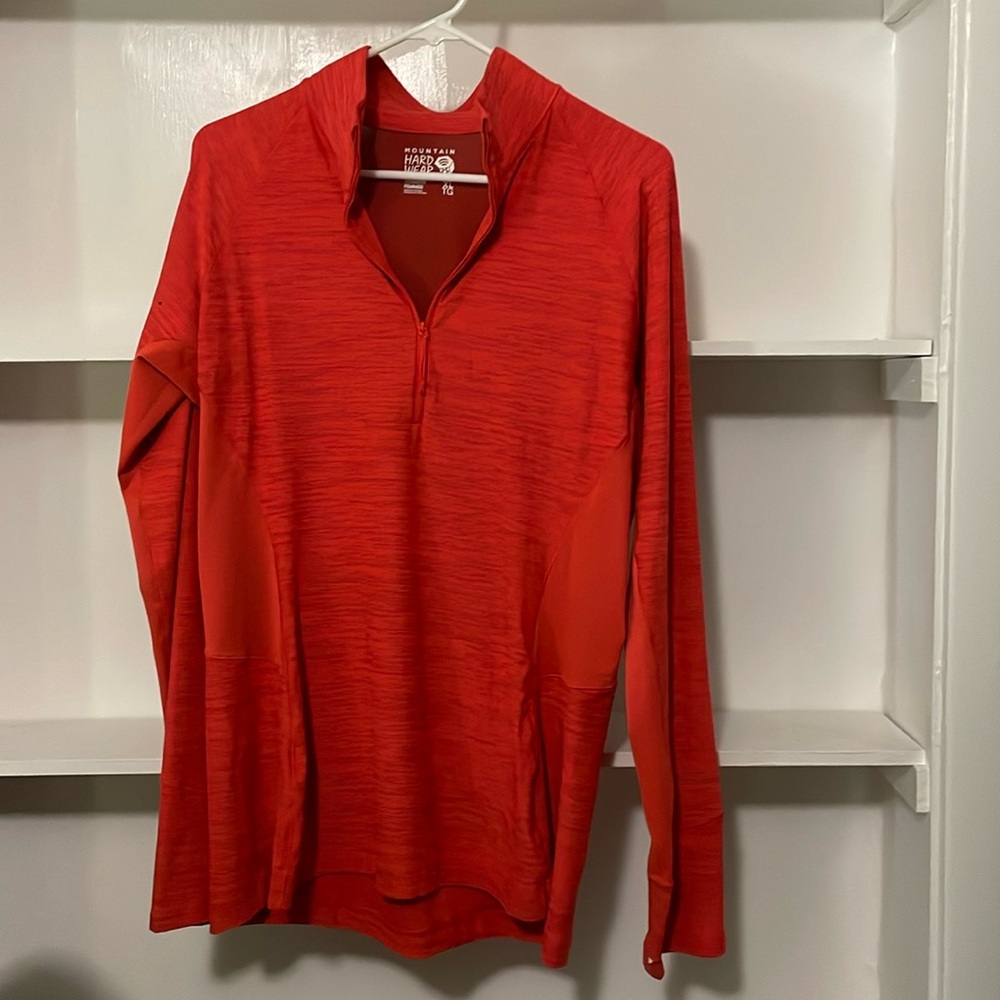 Mountain Hardwear XL 1/2 Zip Pullover Peach/Orange